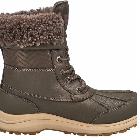 UGG ADIRONDACK III NYLON QUILTED SLATE WATERPROOF Boot US WOMEN'S SIZE 6 NEW - Picture 11 of 15